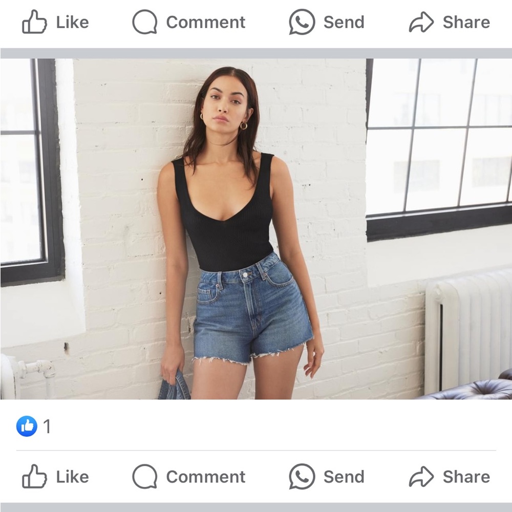 Dynamite jeans shorts- worn one time.